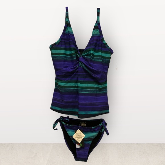 Bikini Bay scrunchy tankini top‎ and/or bikini bottoms (various sizes) - Picture 1 of 10